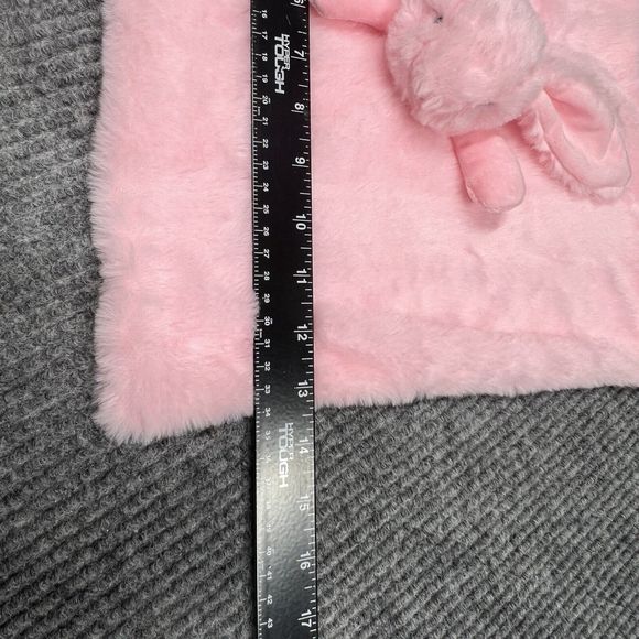 Apricot Lamb Lovey Security‎ Blanket Pink Bunny 13x13 Stuffed Animal Toy Plush - Picture 9 of 16